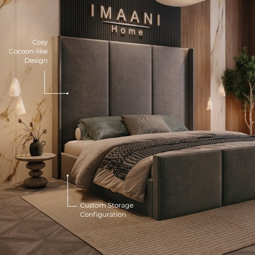 Cosy Cocoon-Like Design & Optional Storage 