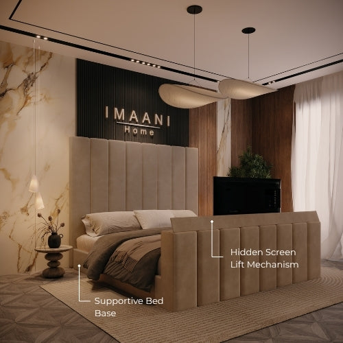 Smooth TV Lift Mechanism With Supportive Bed Base