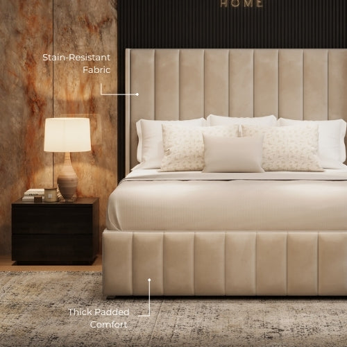 Stain-Resistant Fabric & Thick, Padded Comfort 