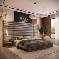 Leila Tall Headboard Upholstered Bed Frame