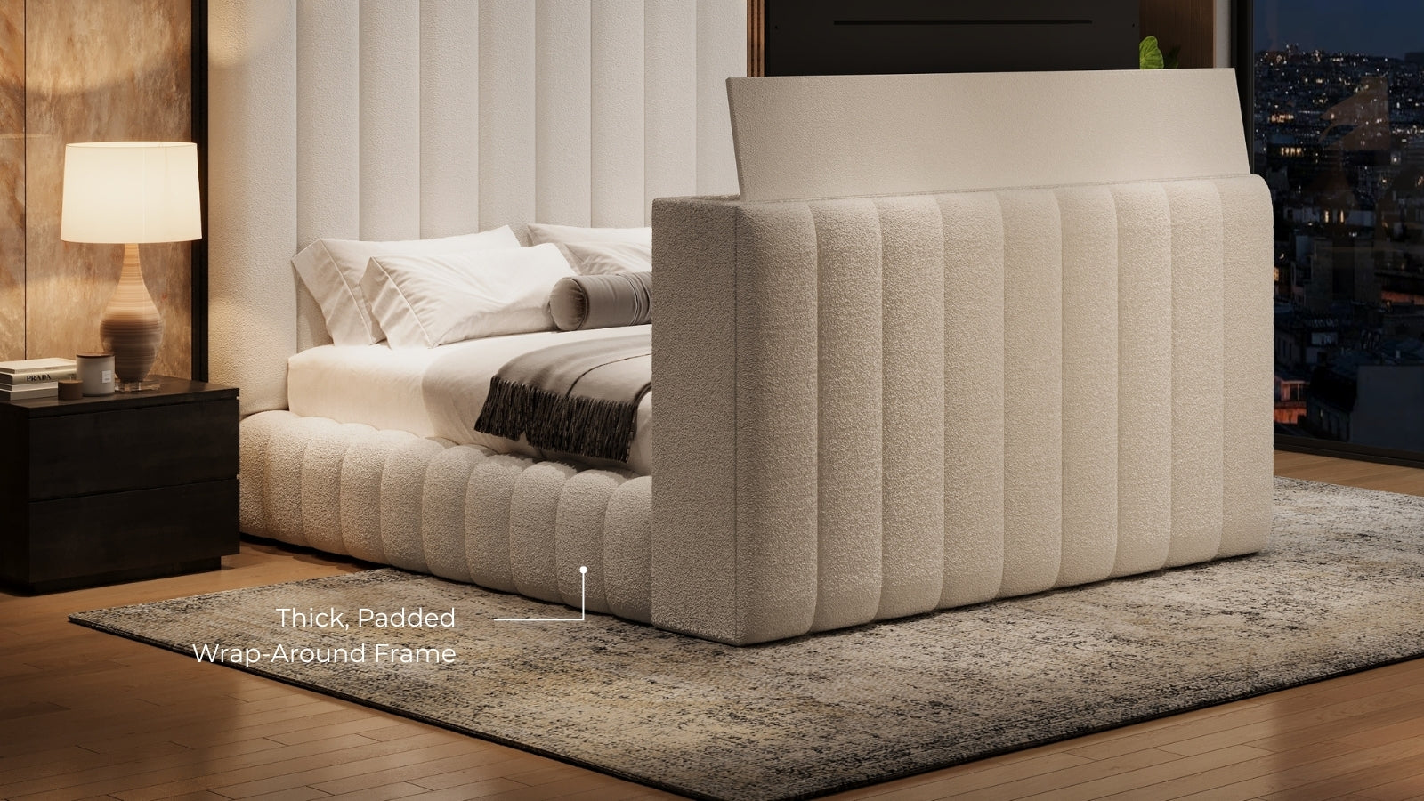 Thick, Padded Wrap-around Frame