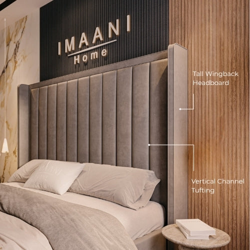 Wingback Headboard With Channel Tufting