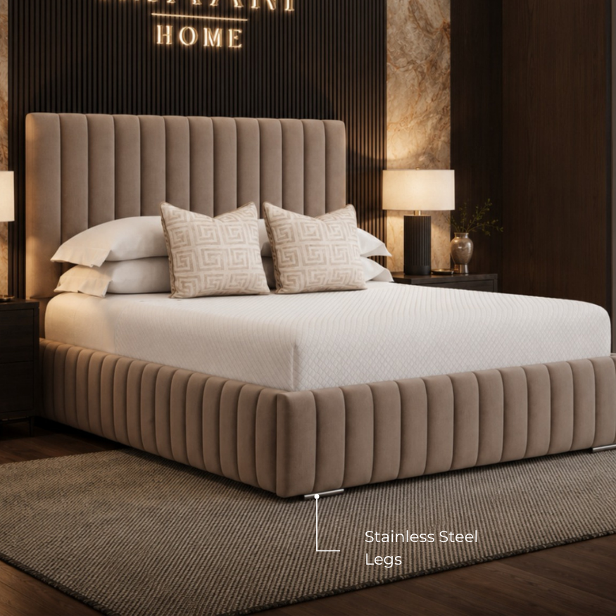 Sleek Stainless Steel Legs