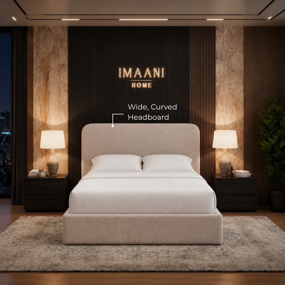 Wide, Curved Headboard