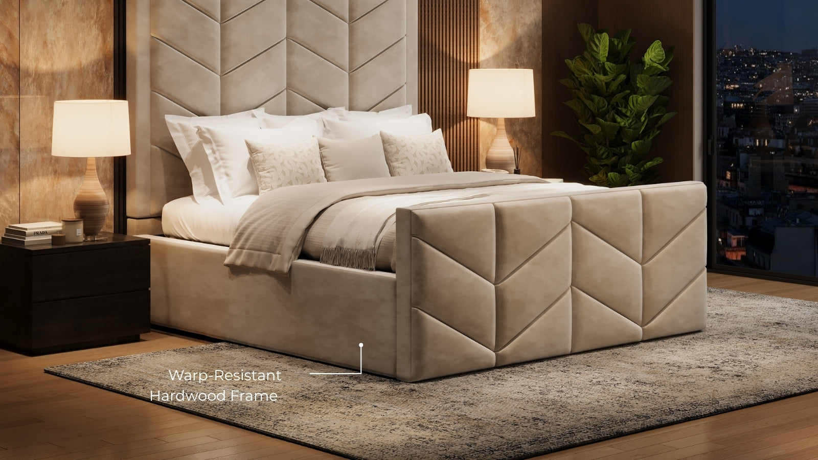 Warp-Resistant Hardwood Frame