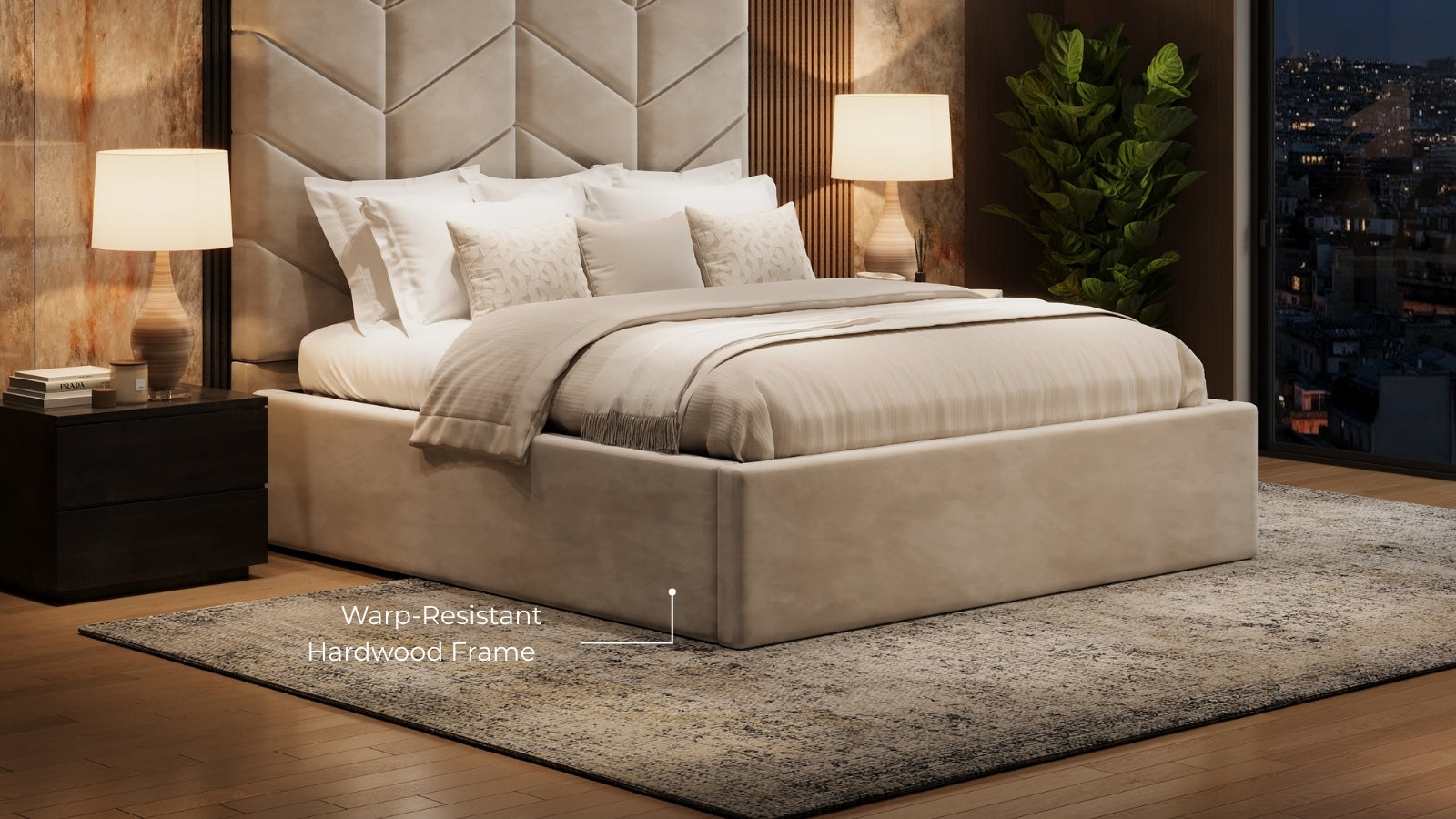 Warp-Resistant Hardwood Frame