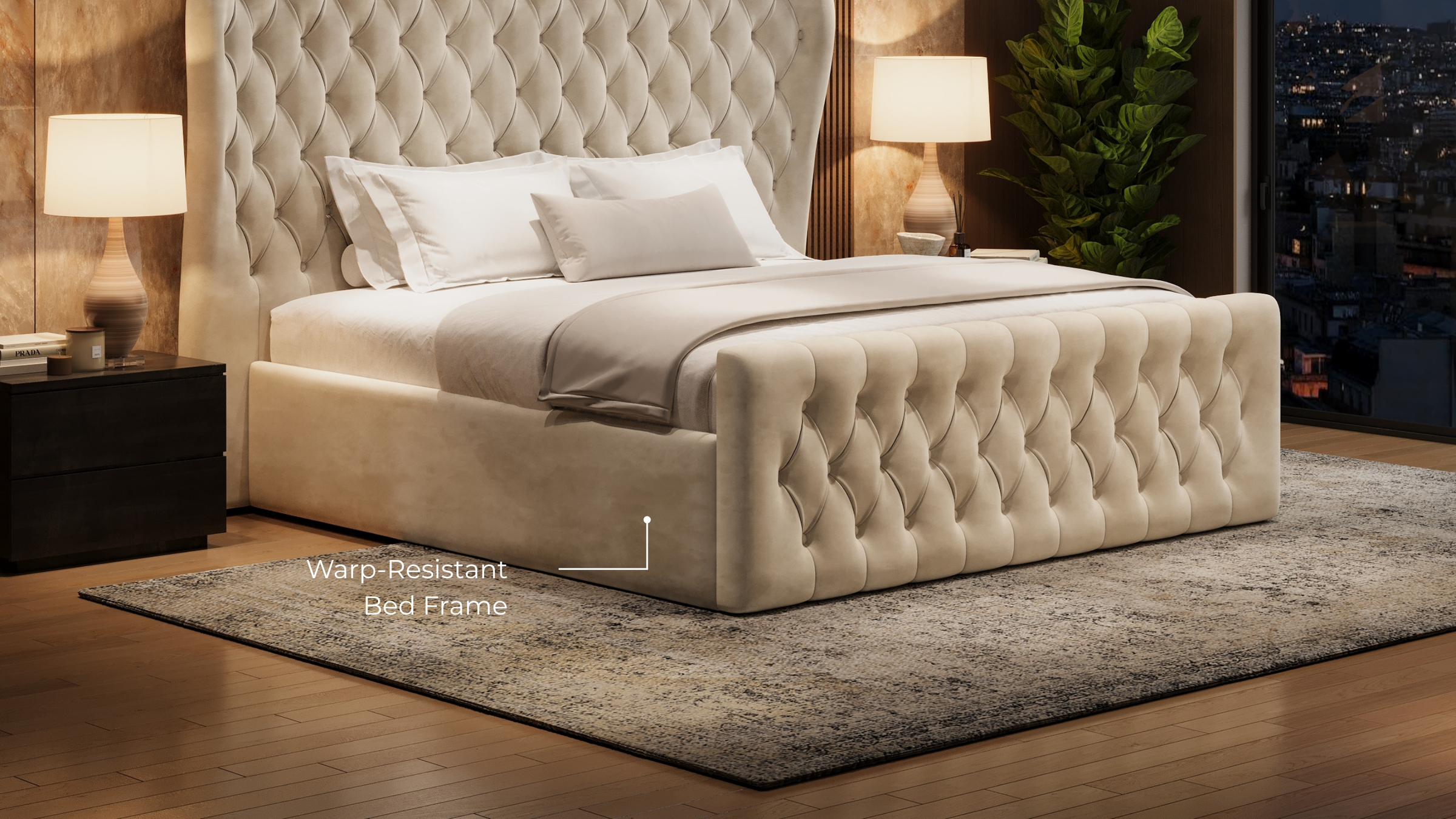 Warp-Resistant Hardwood Frame