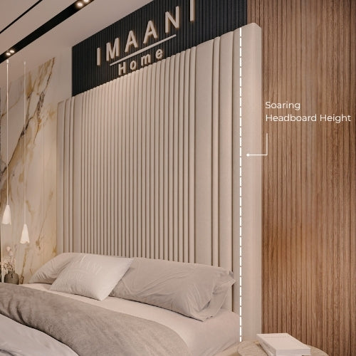 Soaring Vertical Tufted Headboard