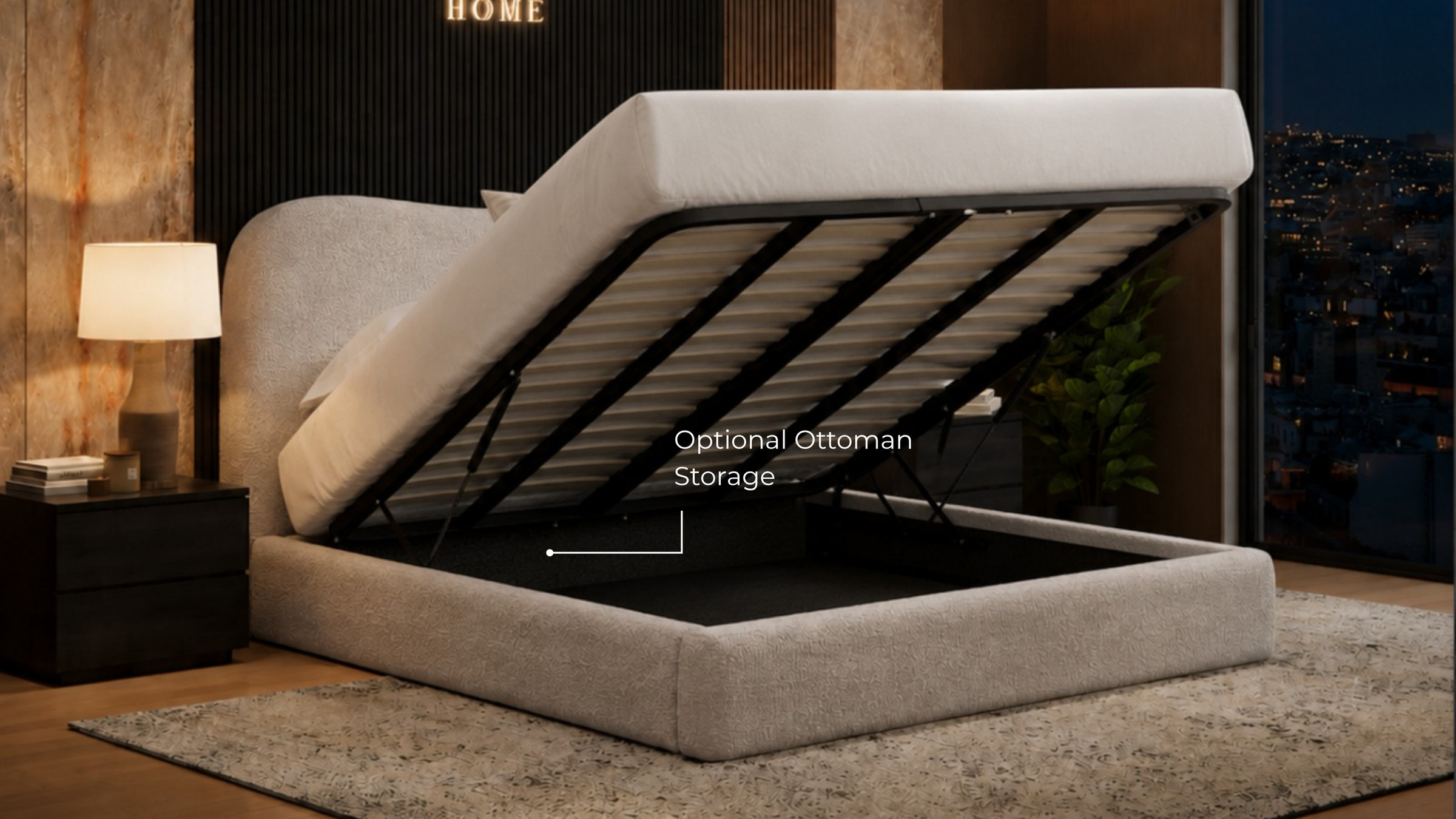 Optional Ottoman Storage Configuration 