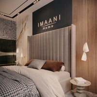 Harper High Headboard Wingback Bed Frame