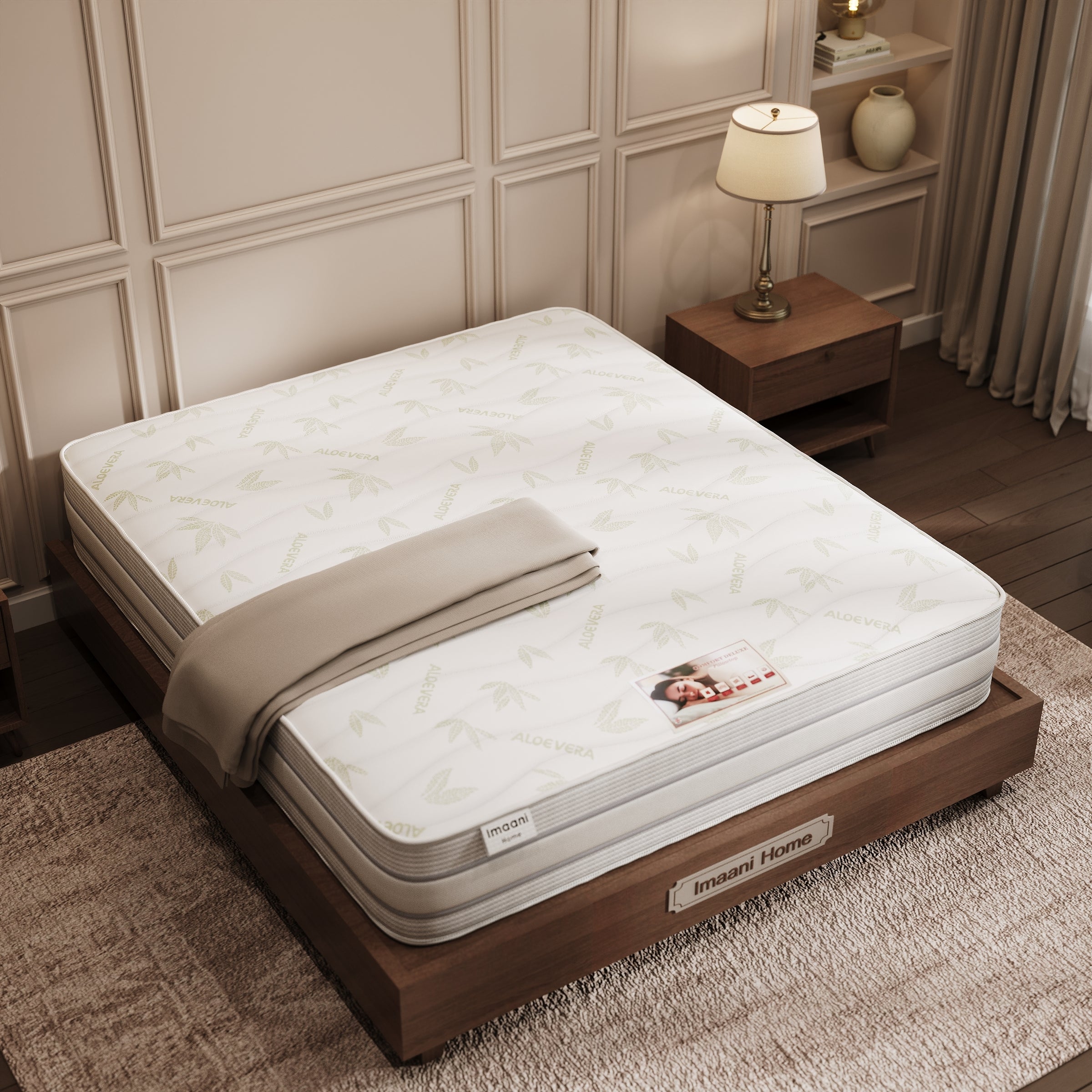 Venus Aloe Vera 10-Inch Medium-Firm Orthopaedic Foam Mattress