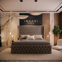 Sutton Wingback Chesterfield High Headboard Bed Frame