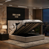 Elizabeth Upholstered Ottoman Bed Frame with Panel Headboard