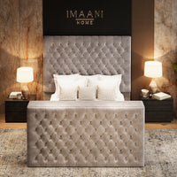 Luther Silver Ambassador Ottoman Storage TV Bed Frame