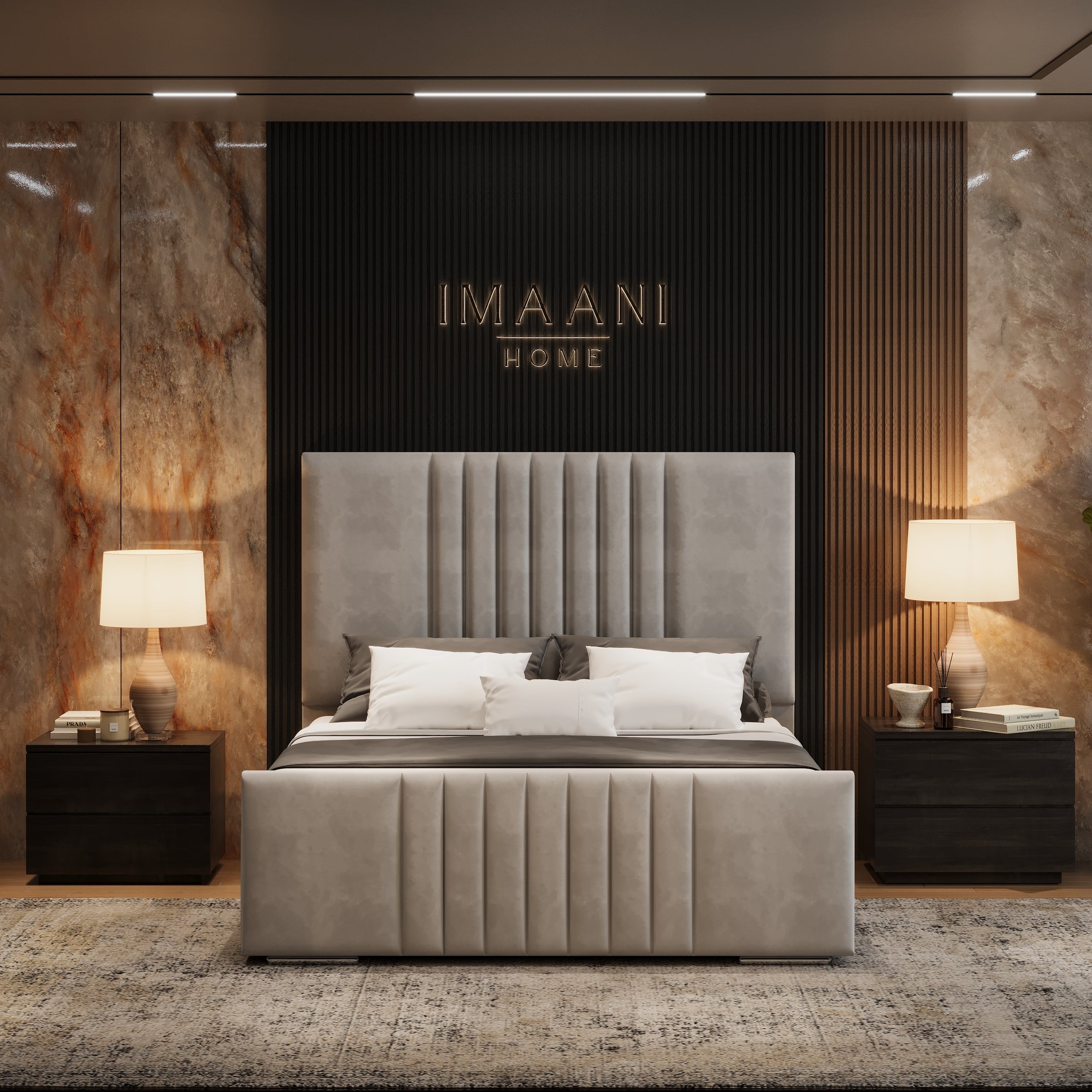 Sydney Panel Headboard Ottoman Storage Bed Frame