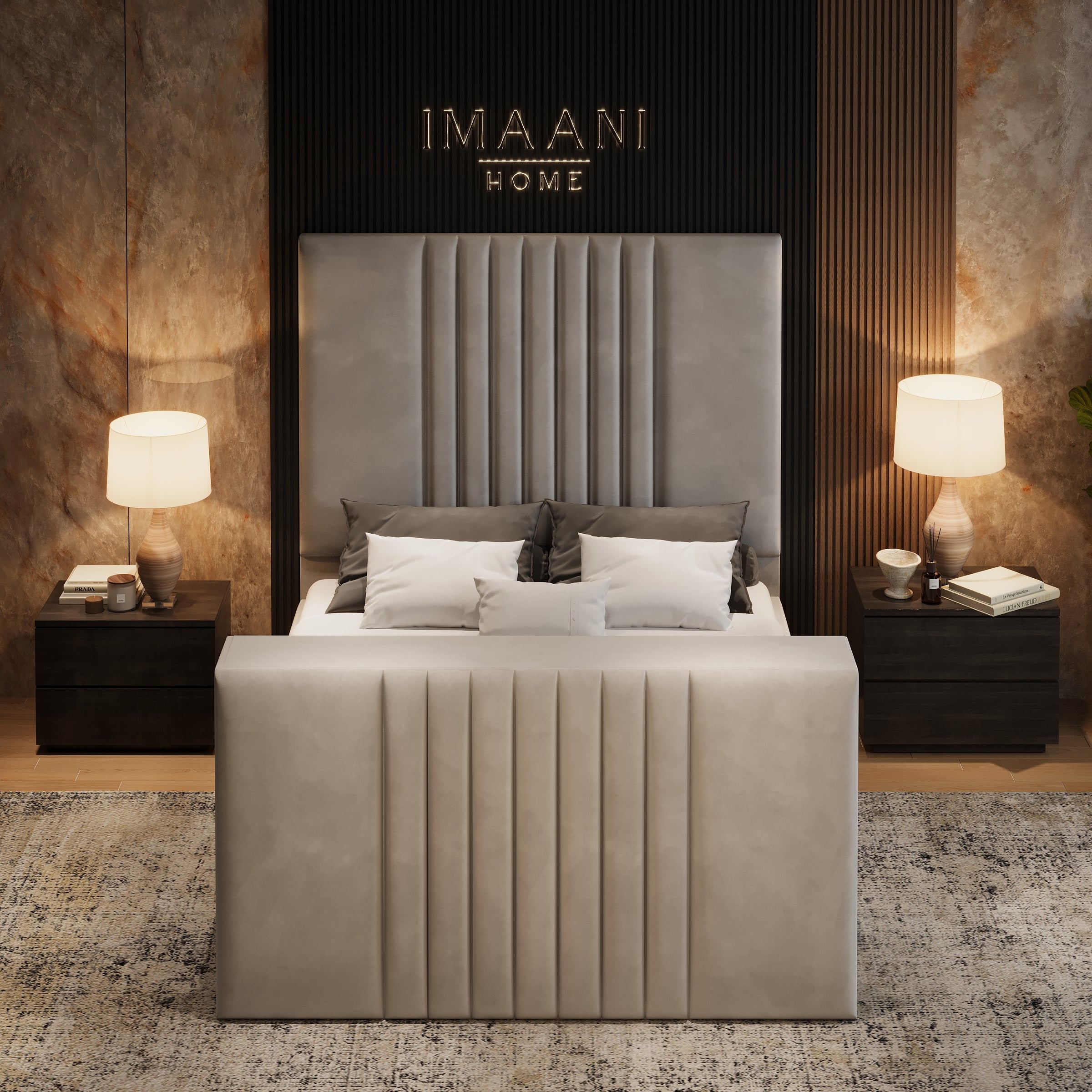 Langham Upholstered Ottoman Storage TV Bed Frame