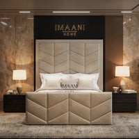 Lux Arrow Bed Frame With High Footboard