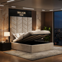 Edinburgh Tall Headboard Ottoman Storage Frame