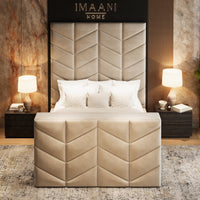 Sandra High Headboard Ottoman Storage TV Bed Frame