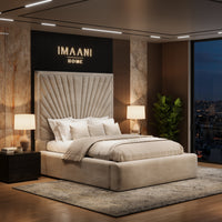 Oslo Tall Headboard Upholstered Ottoman Storage Bed Frame