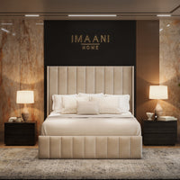 Loxford Wingback Ottoman Storage Bed Frame