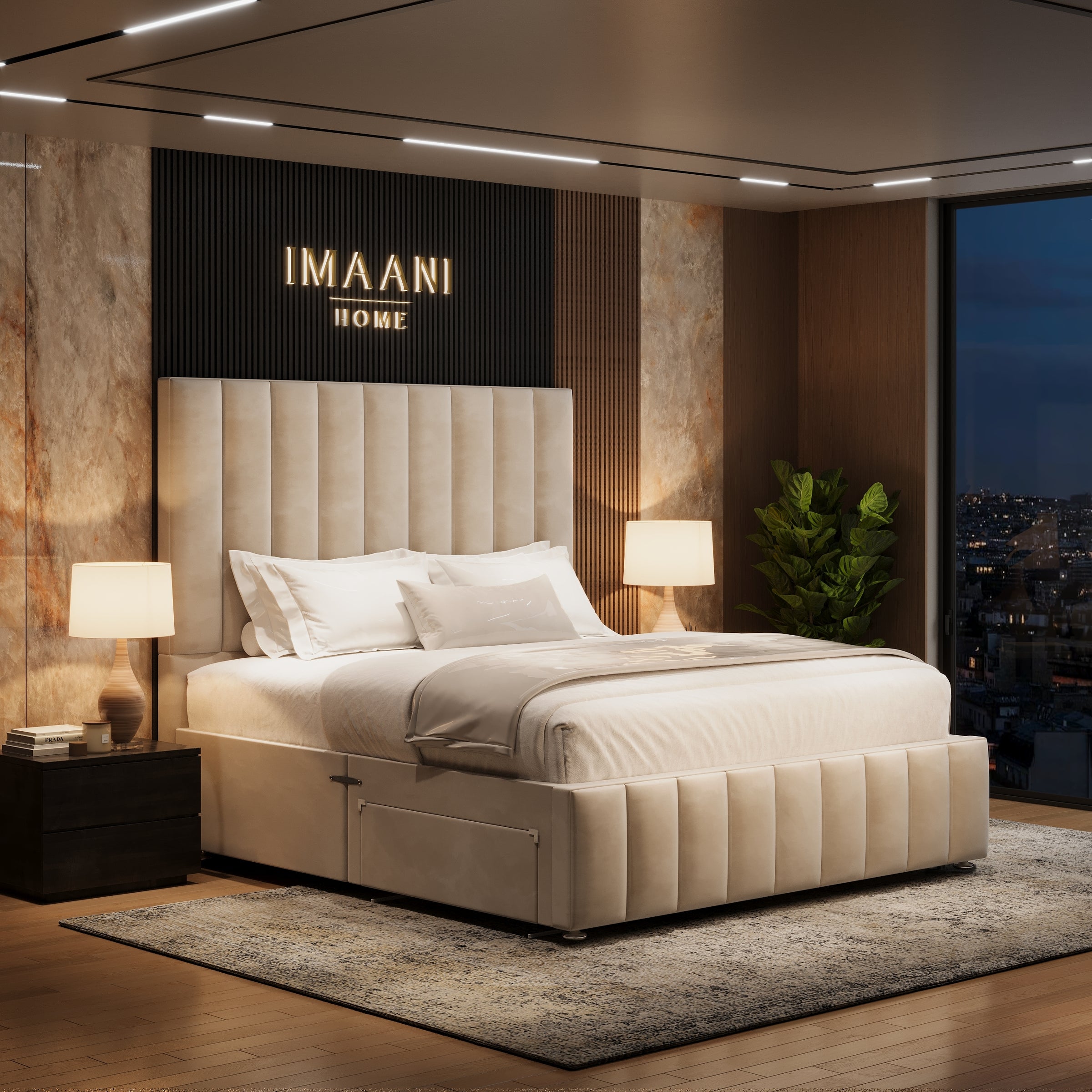 Jackson Upholstered Divan Drawer Storage Bed Frame