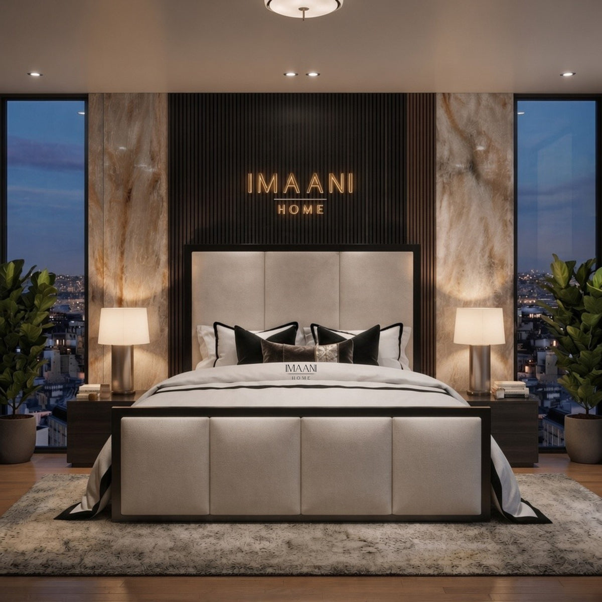 Winslet Upholstered Bed Frame with Optional Ottoman Storage