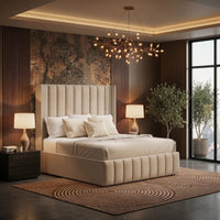 Loxford Wingback Ottoman Storage Bed Frame