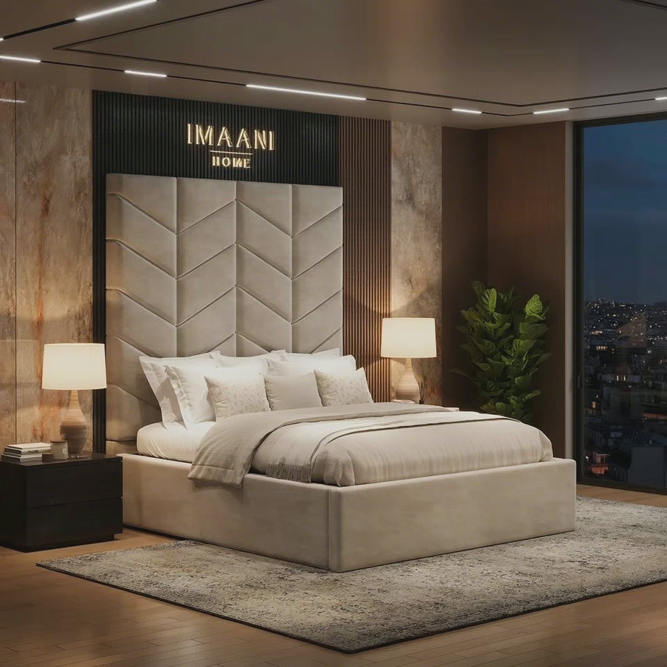 Edinburgh Tall Headboard Ottoman Storage Frame
