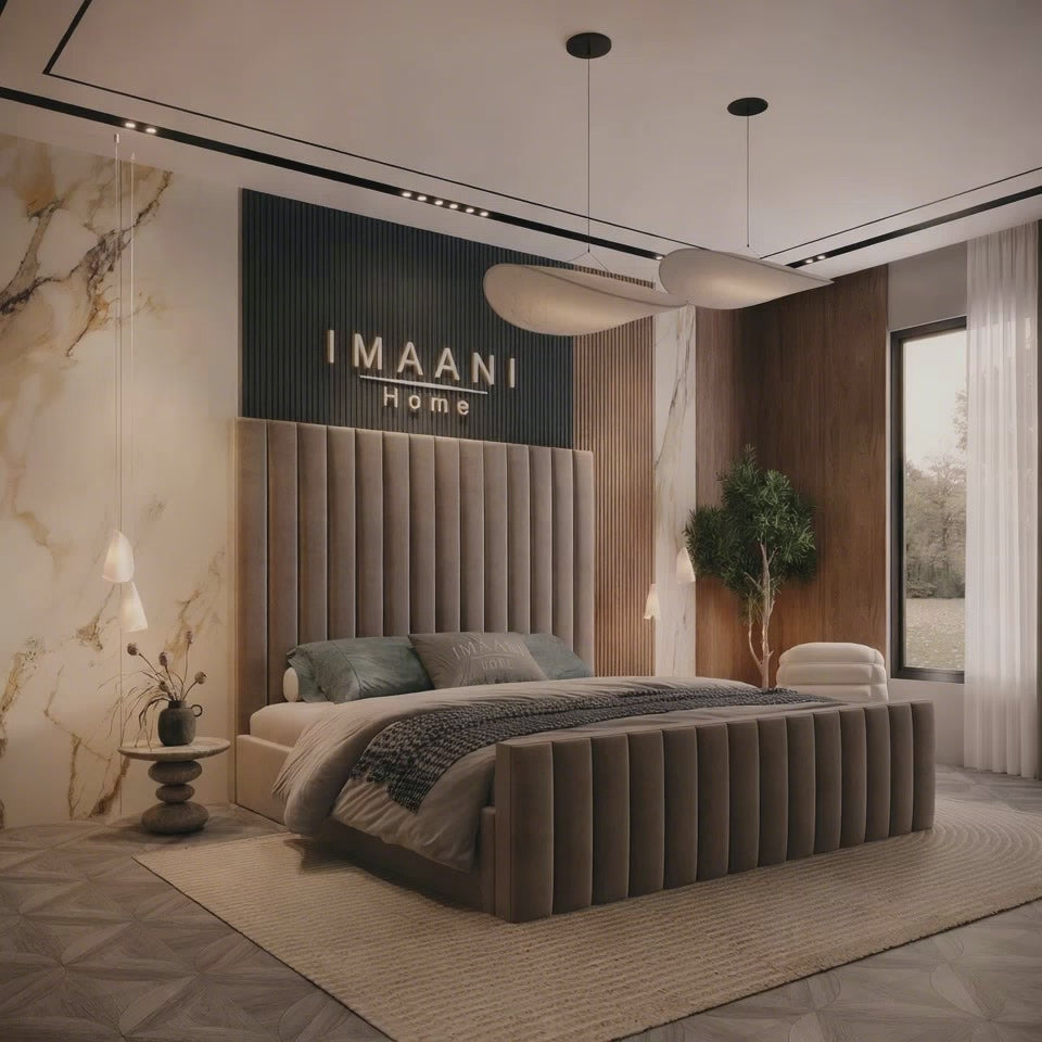 Arizona High Headboard Upholstered Bed Frame